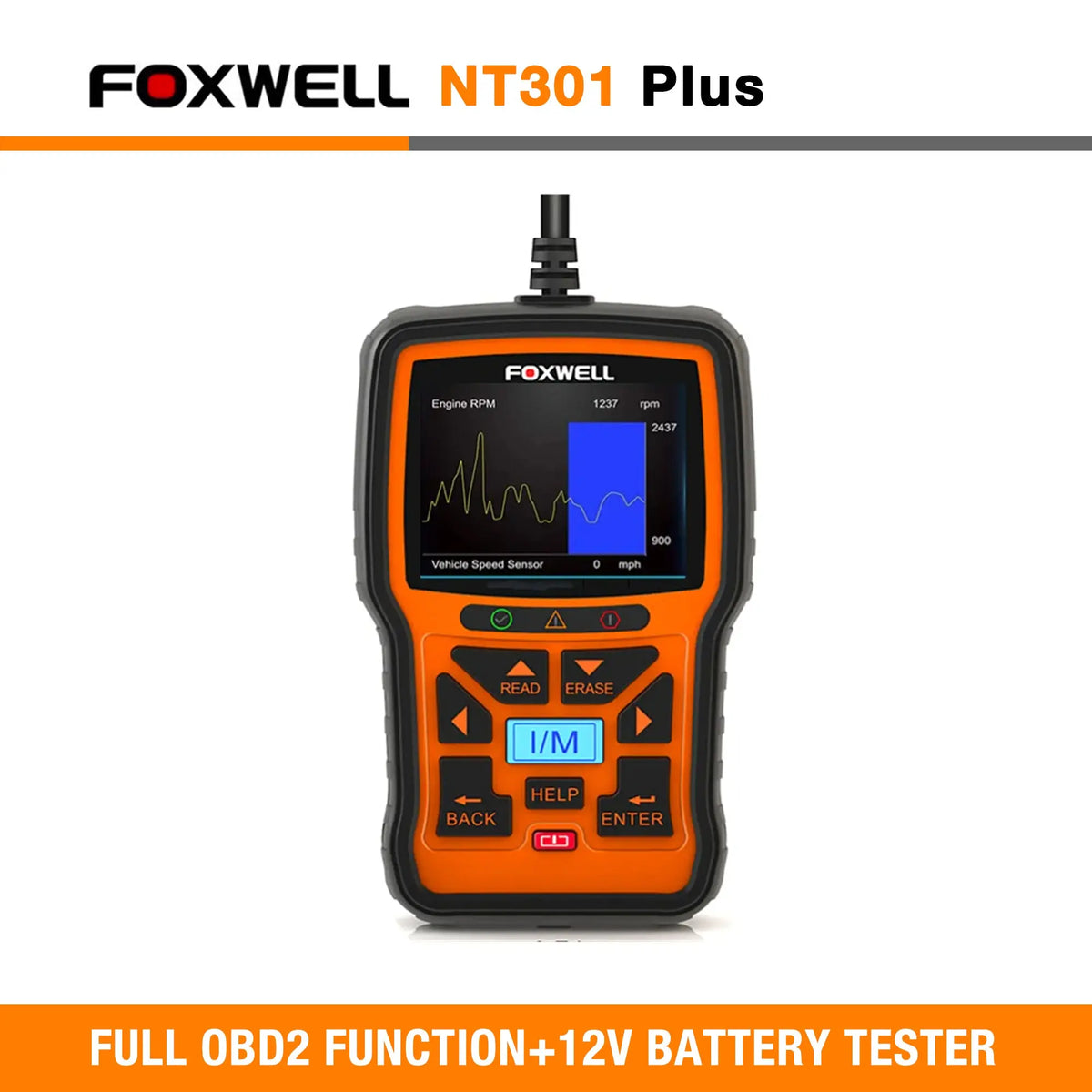 Foxwell NT301 Plus Automotive CAN OBDII Code Reader Diagnostic Scanner OBD OBD2 Car Code Reader Foxwell