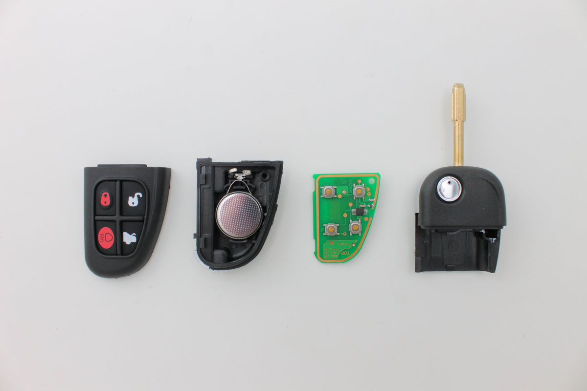 Jaguar XJ, X-Type & S-Type 4 Button Remote Flip Key