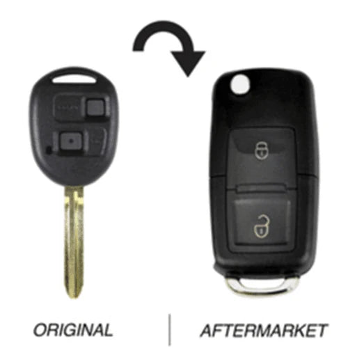 2 Button TOY43 304MHz Flip Key Upgrade 60120 to suit Toyota Prado FairTools