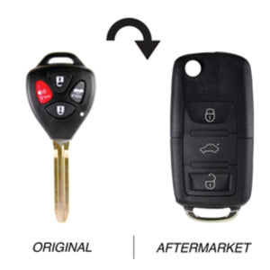 Toyota Camry & Aurion 4 Button TOY43 Flip Key