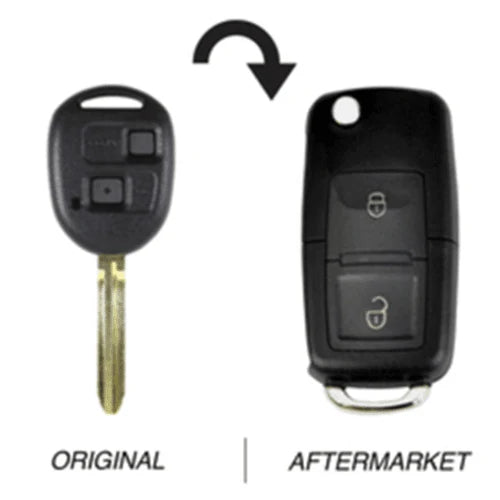 2 Button TOY43 433MHz Flip Key Upgrade to suit Toyota Celica/Echo FairTools