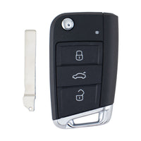 Volkswagen Golf, Passat & Tiguan 3 Button HU66 Flip Key