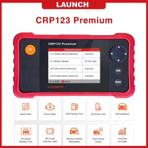 Launch CRP123 Premium Car Scan Tool Creader Professional OBD2 Car Diagnostic Scan Tool