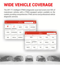 Launch CRT711 TPMS Relearn Programming Scanner FairTools