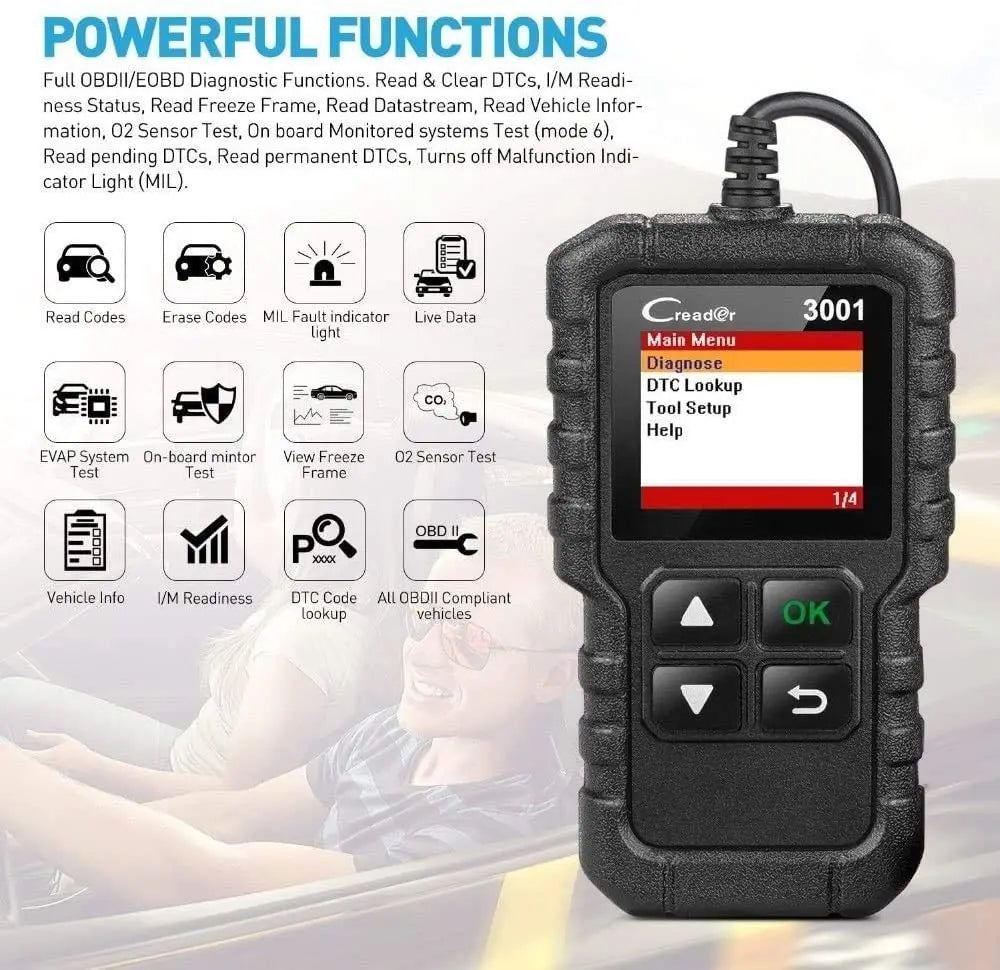 OBD2 /EOBD Code Reader Diagnostics Scanner