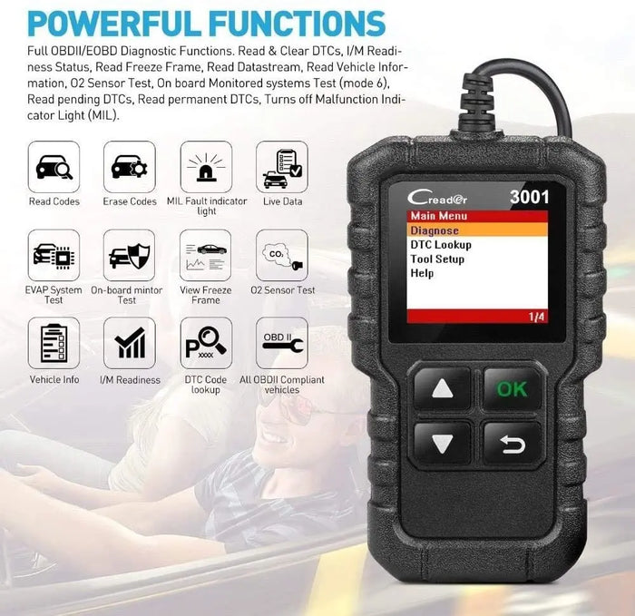 OBD2 /EOBD Code Reader Diagnostics Scanner