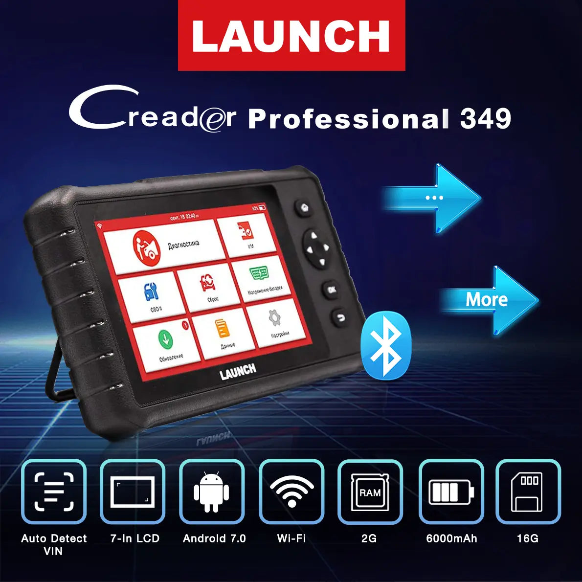 Launch car CRP349 scan tool Creader Professional OBD2 Car Diagnostic scan Tool Launch