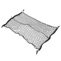 Net Luggage 90x60cm Black Nylon Car Suv Rear Cargo Net Boots Trunk Storage Organizer FairTools