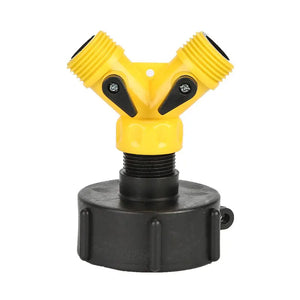 Plastic Threaded house coupling 2 way 3/4  Garden Hose Connector