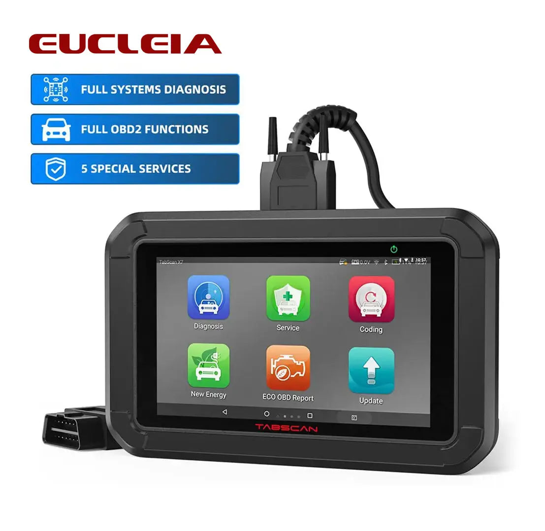 TabScan X7 Car Code Reader with Active Test Full-System Diagnostic Scanner Eucleia