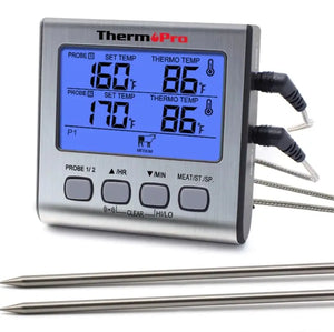 ThermoPro TP17 Dual Probe Digital BBQ Meat Thermometer