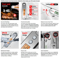 ThermoPro TP610 Programmable Dual Probe Meat Thermometer with Alarm - FairTools ThermoPro TP610 Programmable Dual Probe Meat Thermometer with Alarm