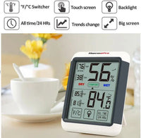 Thermopro TP55 Digital Indoor Thermometer with Touch Screen Hygrometer - FairTools Thermopro TP55 Digital Indoor Thermometer with Touch Screen Hygrometer