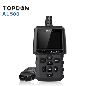 Topdon AL500 OBD2 Scanner Code Reader Car Diagnostic Tool with 10 OBD2 Functions