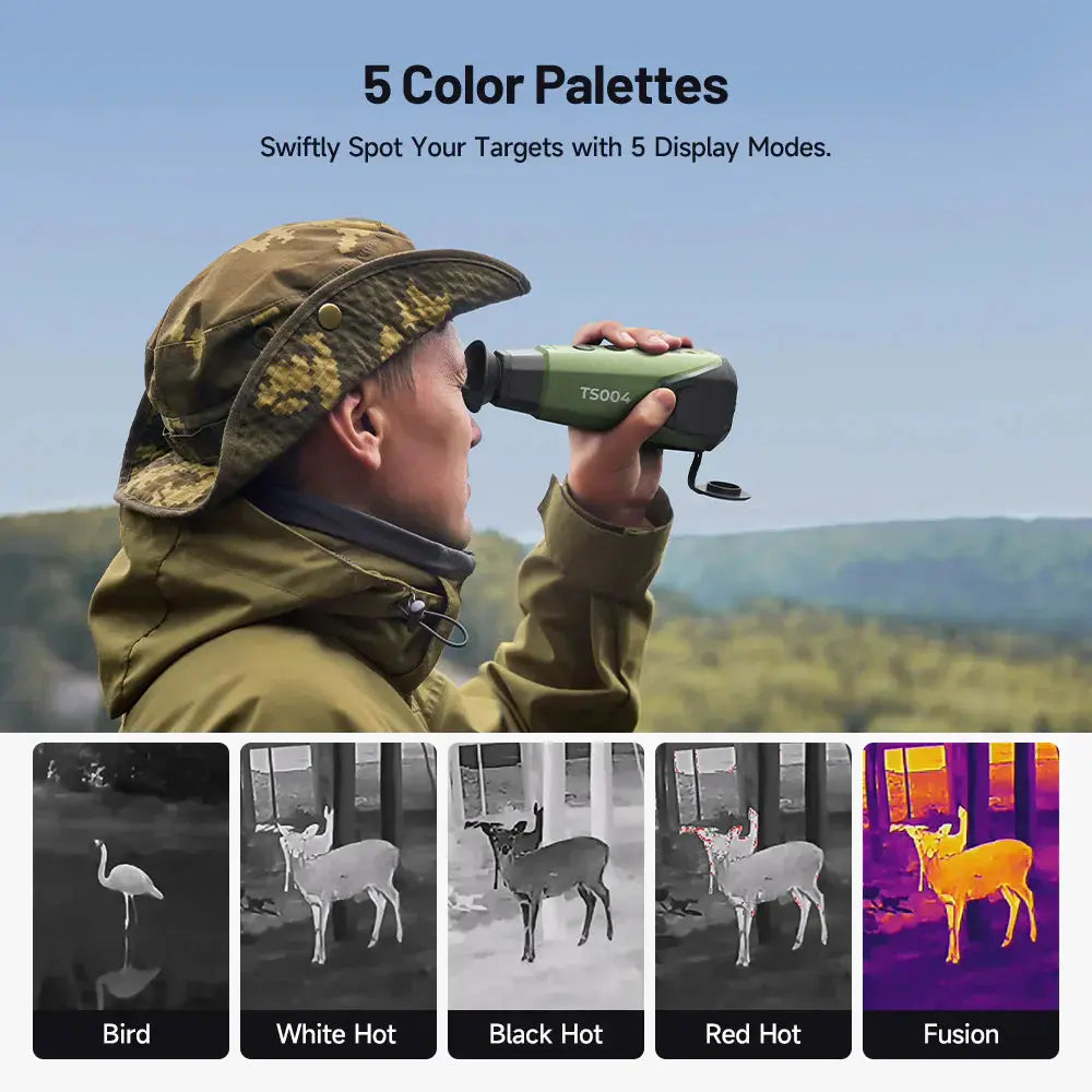 Topdon TS004 Thermal Imager Hunting Imaging Monocular 5 color Palettes