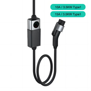 Portable EV Charger 10A/15A Type 1/Type 2