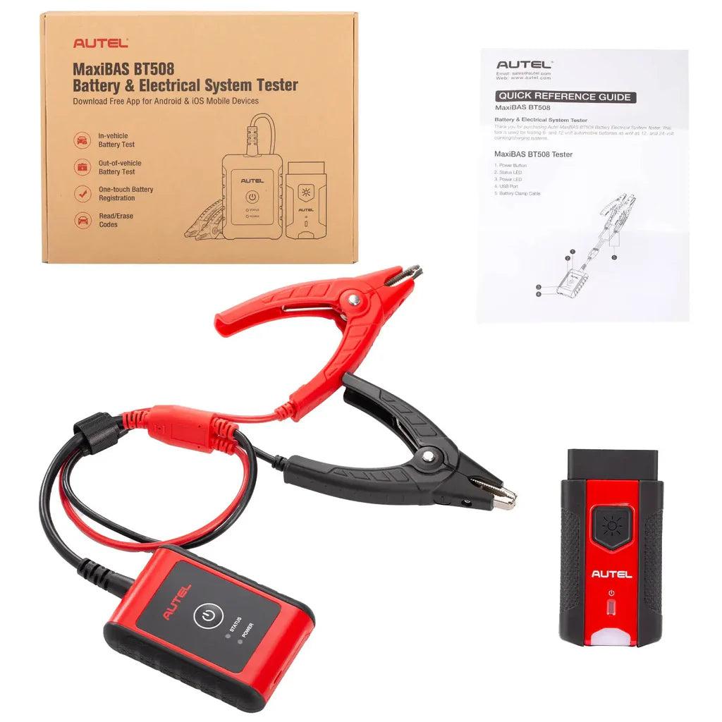 Autel Battery Tester MaxiBAS BT508 Update of BT506,Autel MaxiBAS BT508 for iOS and Android Devices FairTools