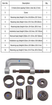 4 in 1 Ball Joint Service Auto Tool Kit 2WD & 4WD Car Repair Remover Installer FAIRTOOLS