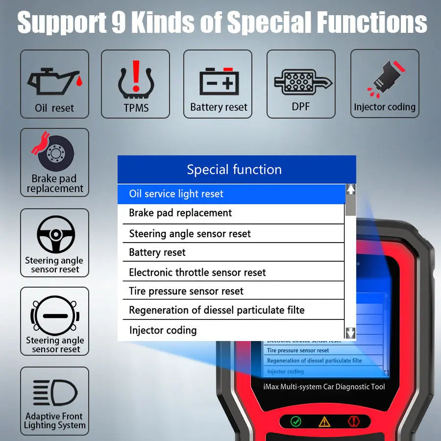 iMax4313 Toyota/Lexus/Scion Multi-System DTC Fault Code Car Scan Tool Diagnostics Scanner Vident