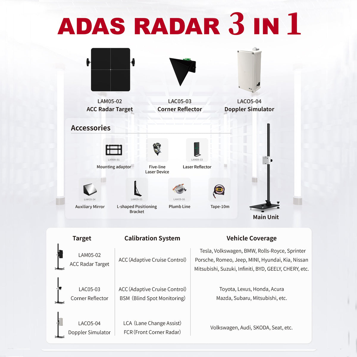 Launch ADAS Radar 3-in-1 FairTools