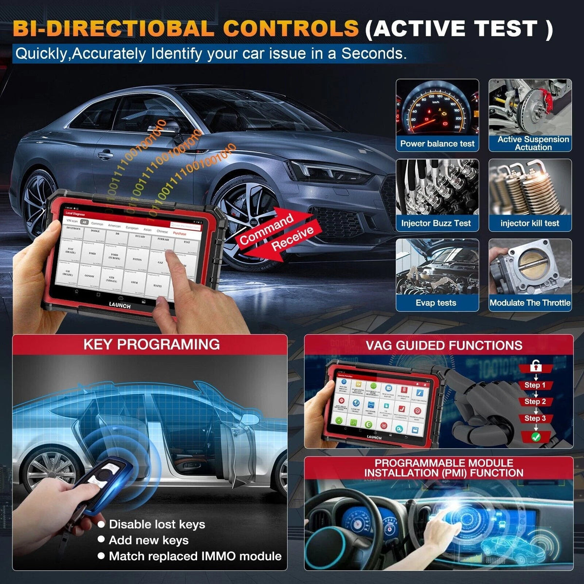 LAUNCH X431 PRO ELITE 8'' Professional Automotive Diagnostic Scanner LAUNCH