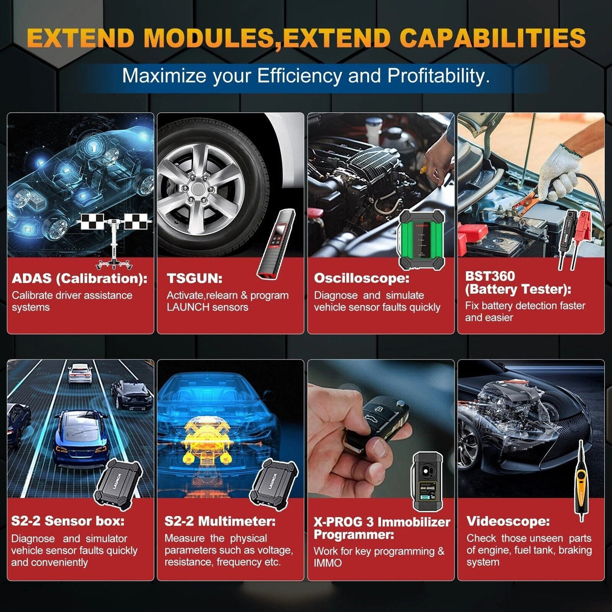 LAUNCH X431 PRO ELITE 8'' Professional Automotive Diagnostic Scanner LAUNCH
