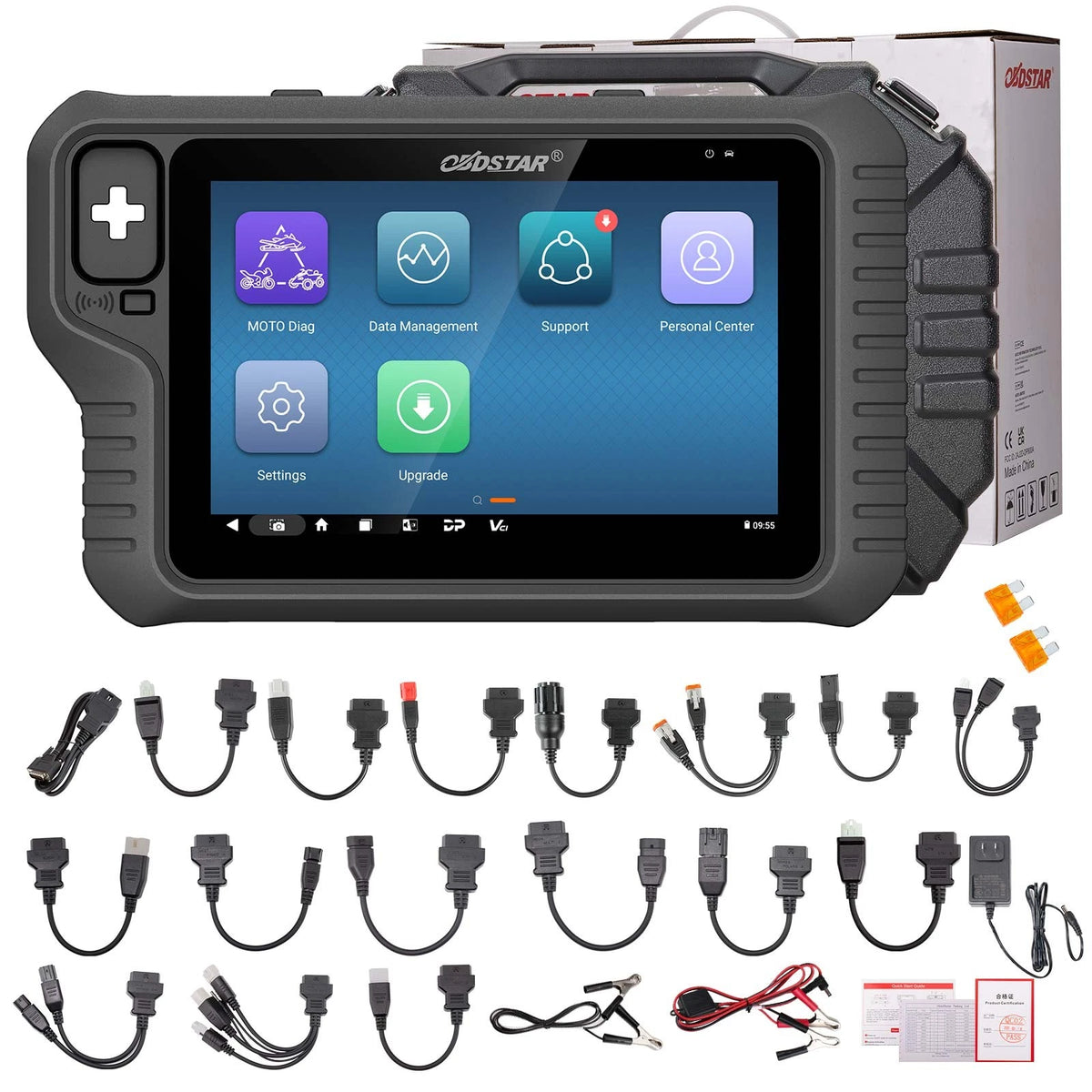 OBDSTAR MOTOMASTER Full Version Scanner Support MOTO/ E-MOTO/ Marine Diag + IMMO + Cluster Recalibration + ECU Flasher + Make Key