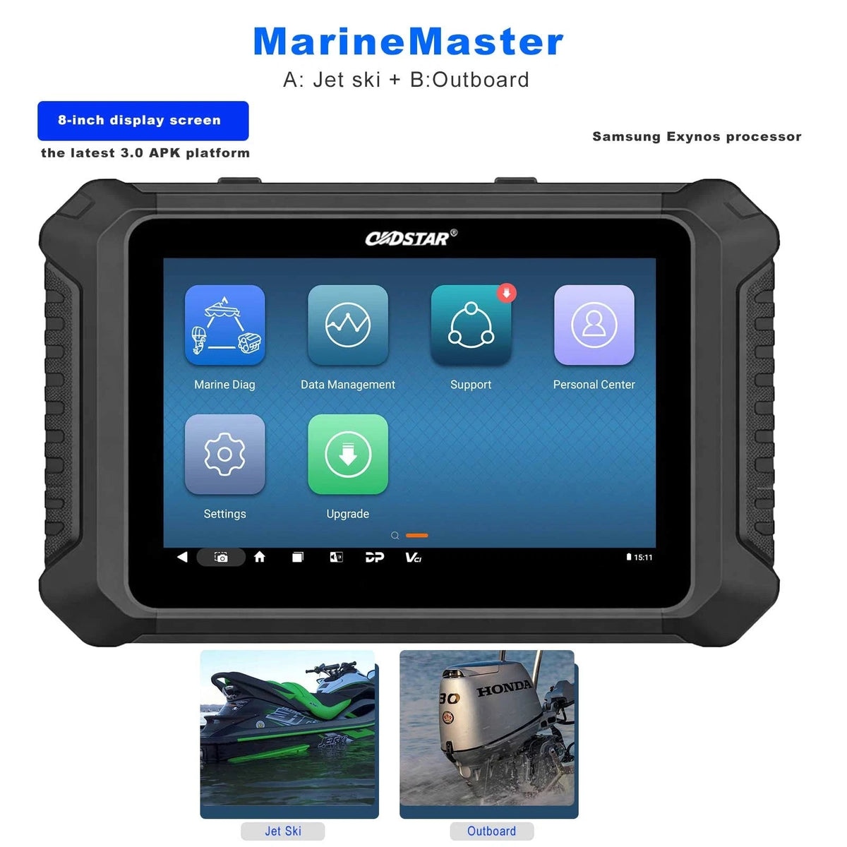 OBDSTAR MarineMaster A+B Marine Diagnostic Tool Scanner for Jet ski, Outboard Obdstar