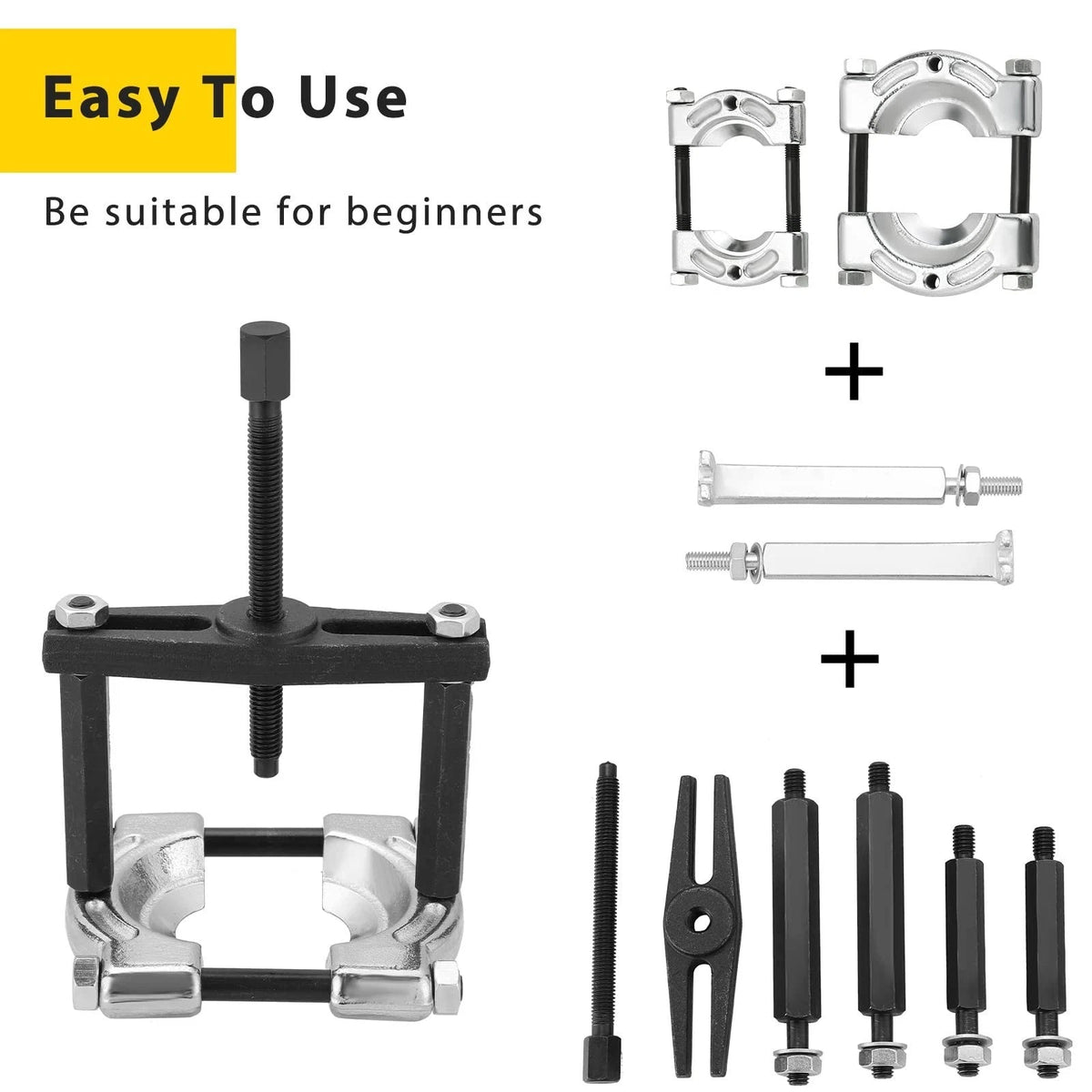 14PCS Bearing Separator Puller Set Heavy Duty 5-Ton Capacity FairTools