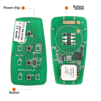 AUTEL IKEYAT004EL 4 Buttons Independent Universal Smart Key 5Pcs/Set Autel