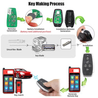 AUTEL IKEYAT005CL 5 Buttons Universal Smart Key with Left & Right Doors Buttons 5 Pcs/Set Autel