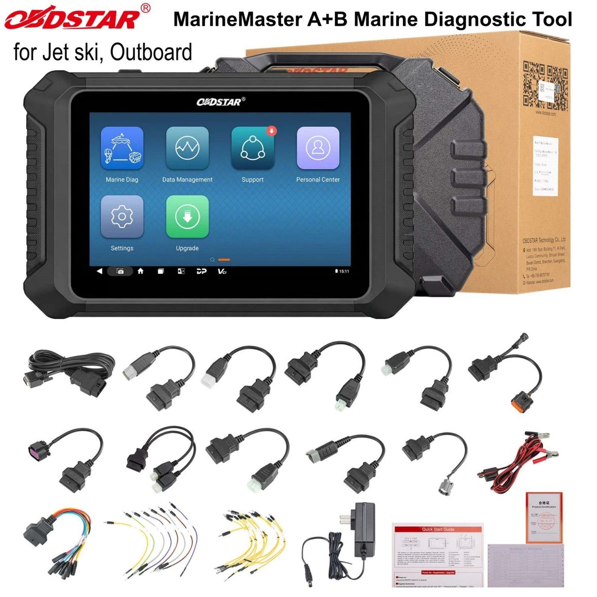 OBDSTAR MarineMaster A+B Marine Diagnostic Tool Scanner for Jet ski, Outboard Obdstar