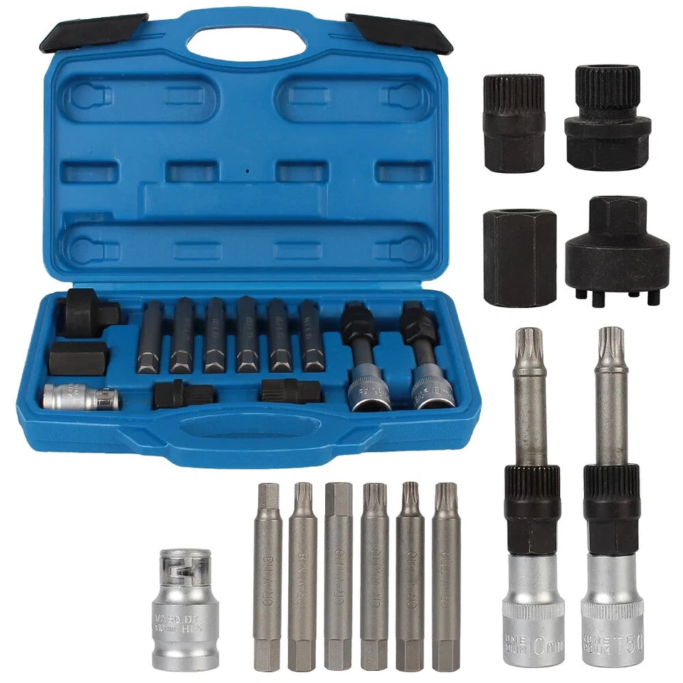 13 Piece Alternator Freewheel Pulley Removal Tool FairTools